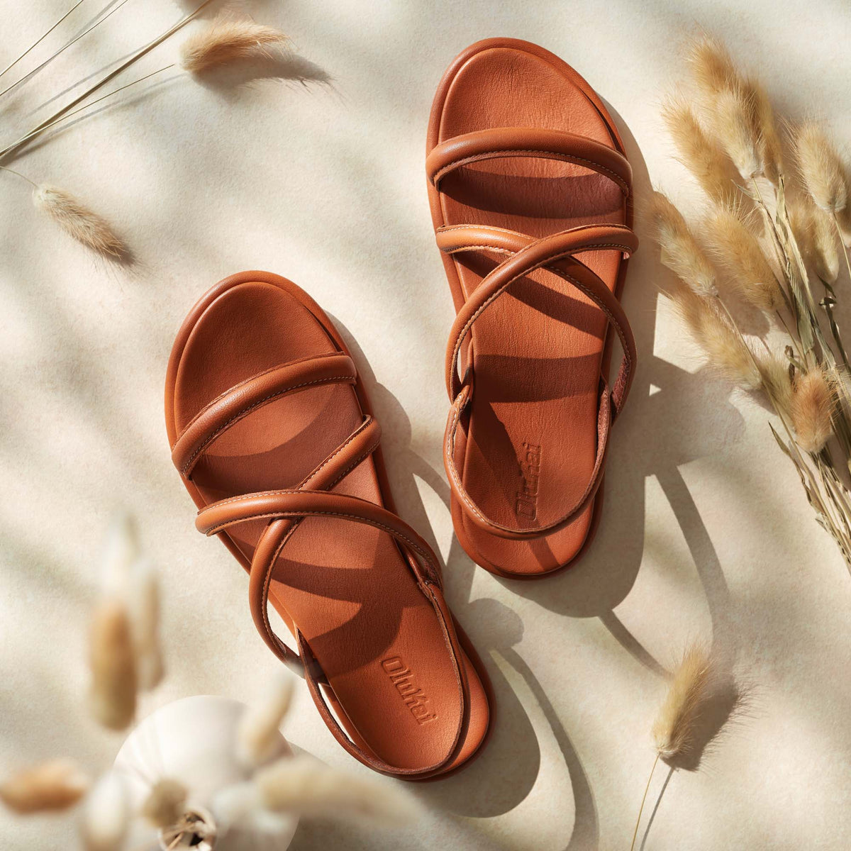 OluKai Tiare Strappy Women’s Leather Sandals for Women