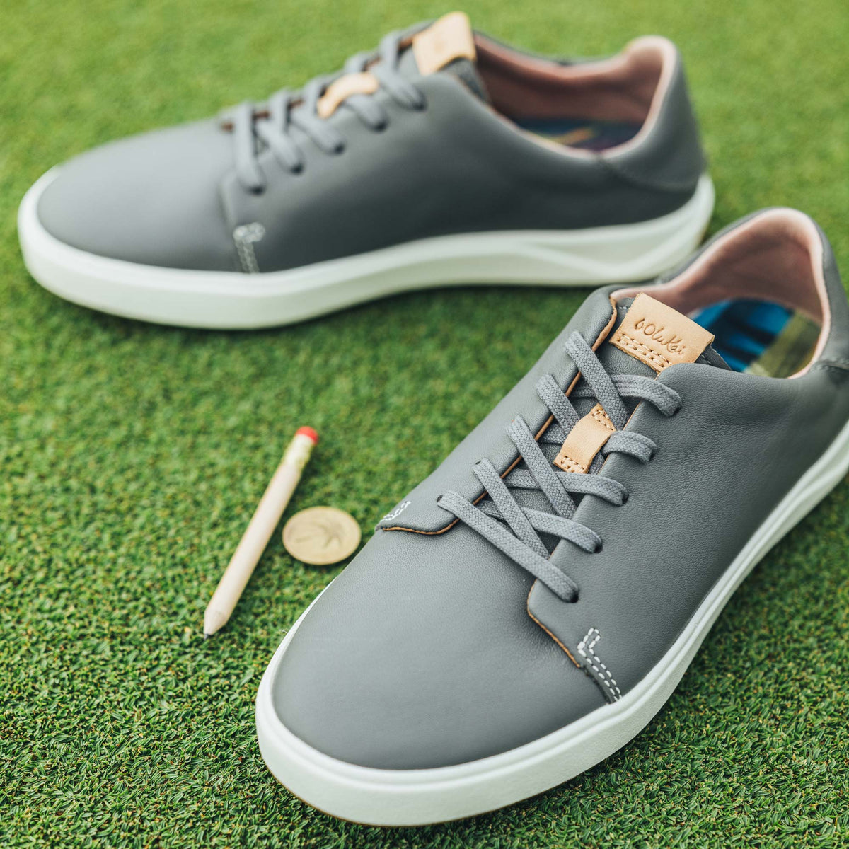 OluKai Wailea Women’s Waterproof Leather Golf Shoes for Women